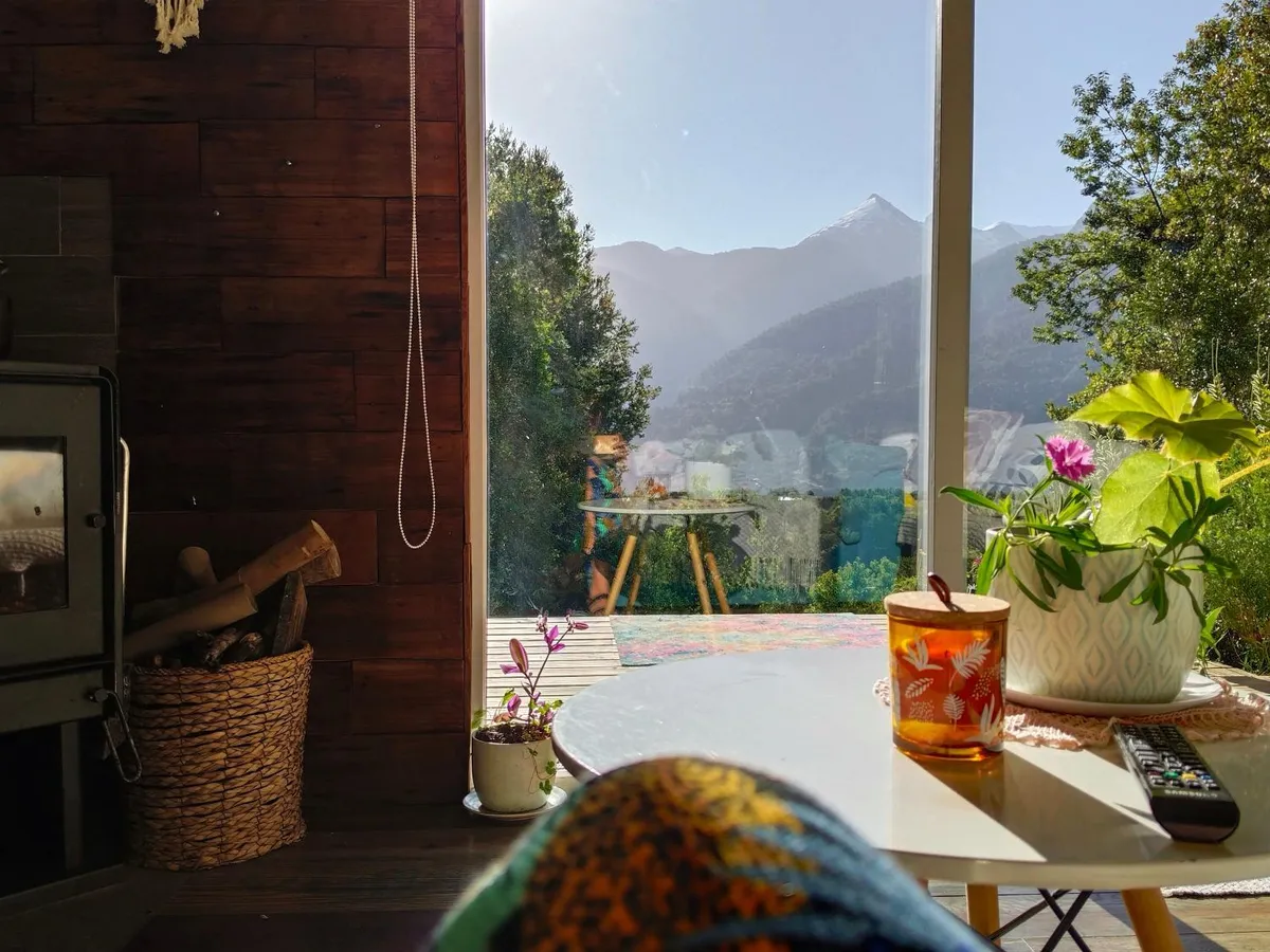 Acogedora cabaña en el bosque, acceso vehiculos 4x4 en Hornopirén - Cabaña para 4 personas