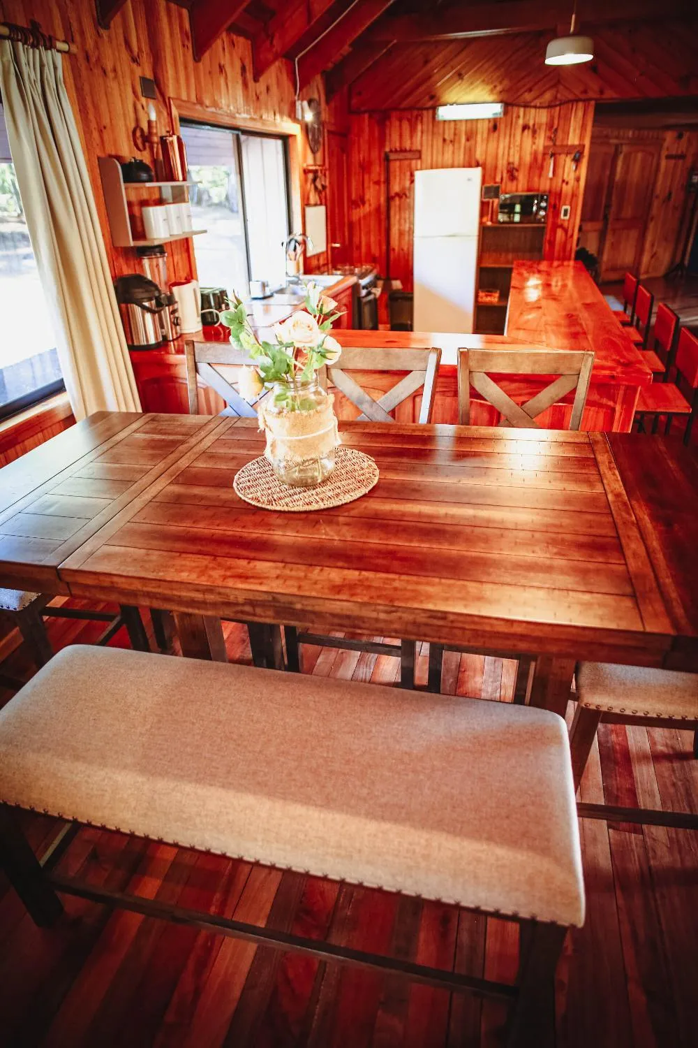 Vista al volcán con tinaja y río en Conguillío - Foto 3